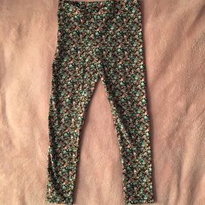 flowered yoga pants